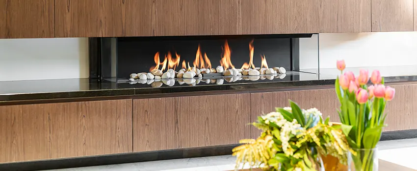 Double-height Fireplace Design Refurbishment in North Las Vegas, Nevada