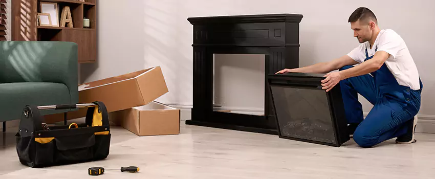 Old Rusted Metal Fireplace Repair And Replacement in North Las Vegas, NV